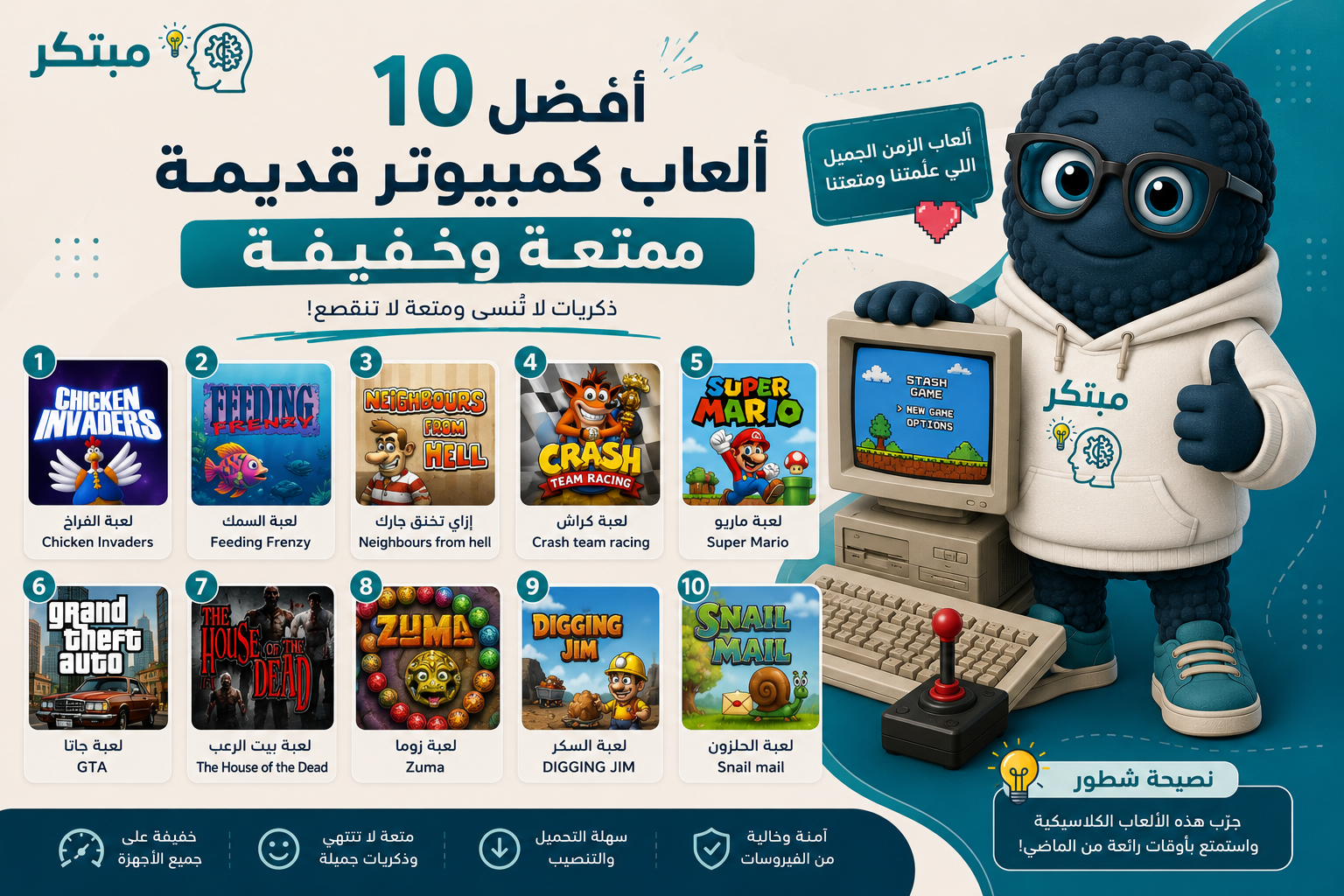 العاب كمبيوتر قديمة