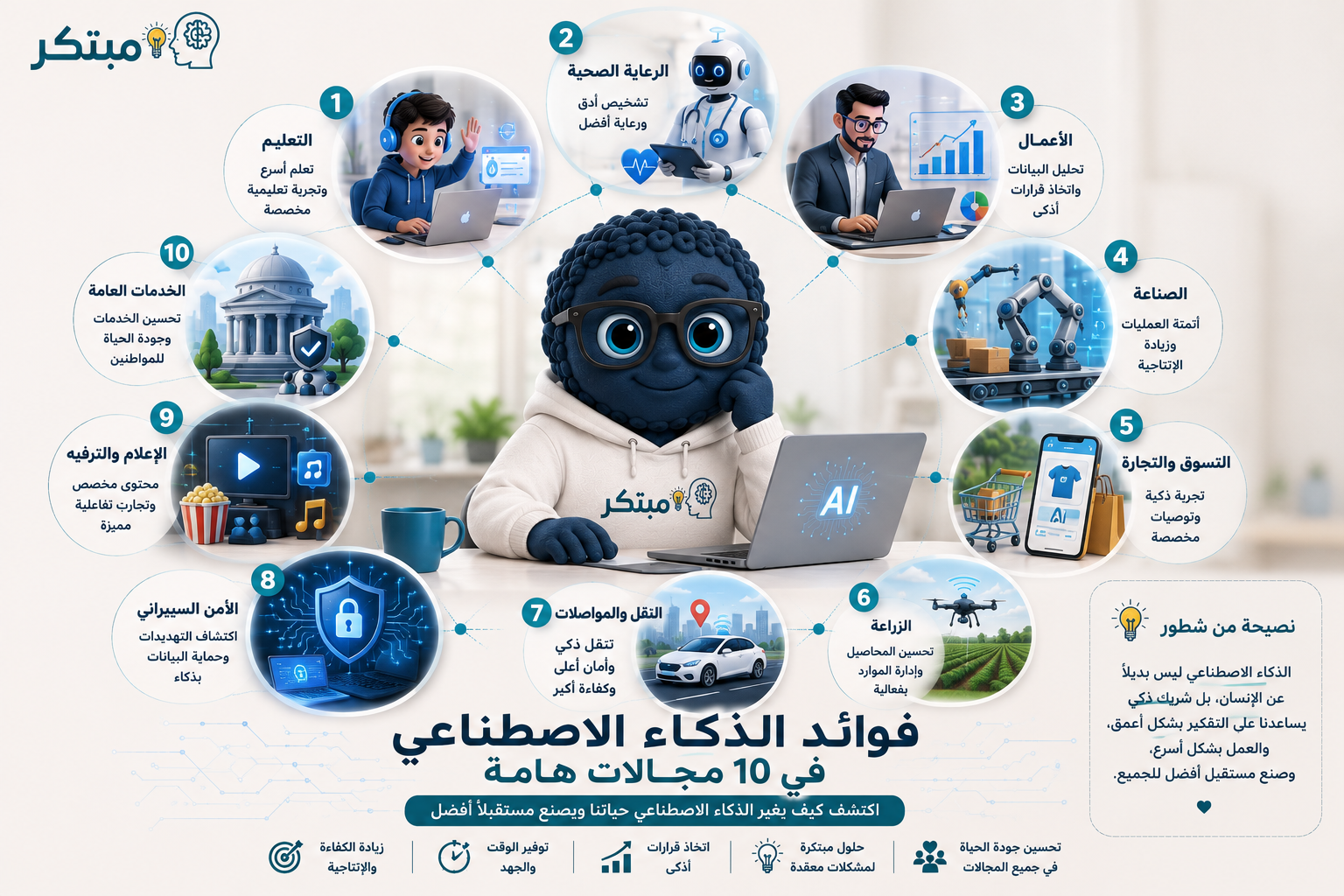 فوائد الذكاء الاصطناعي